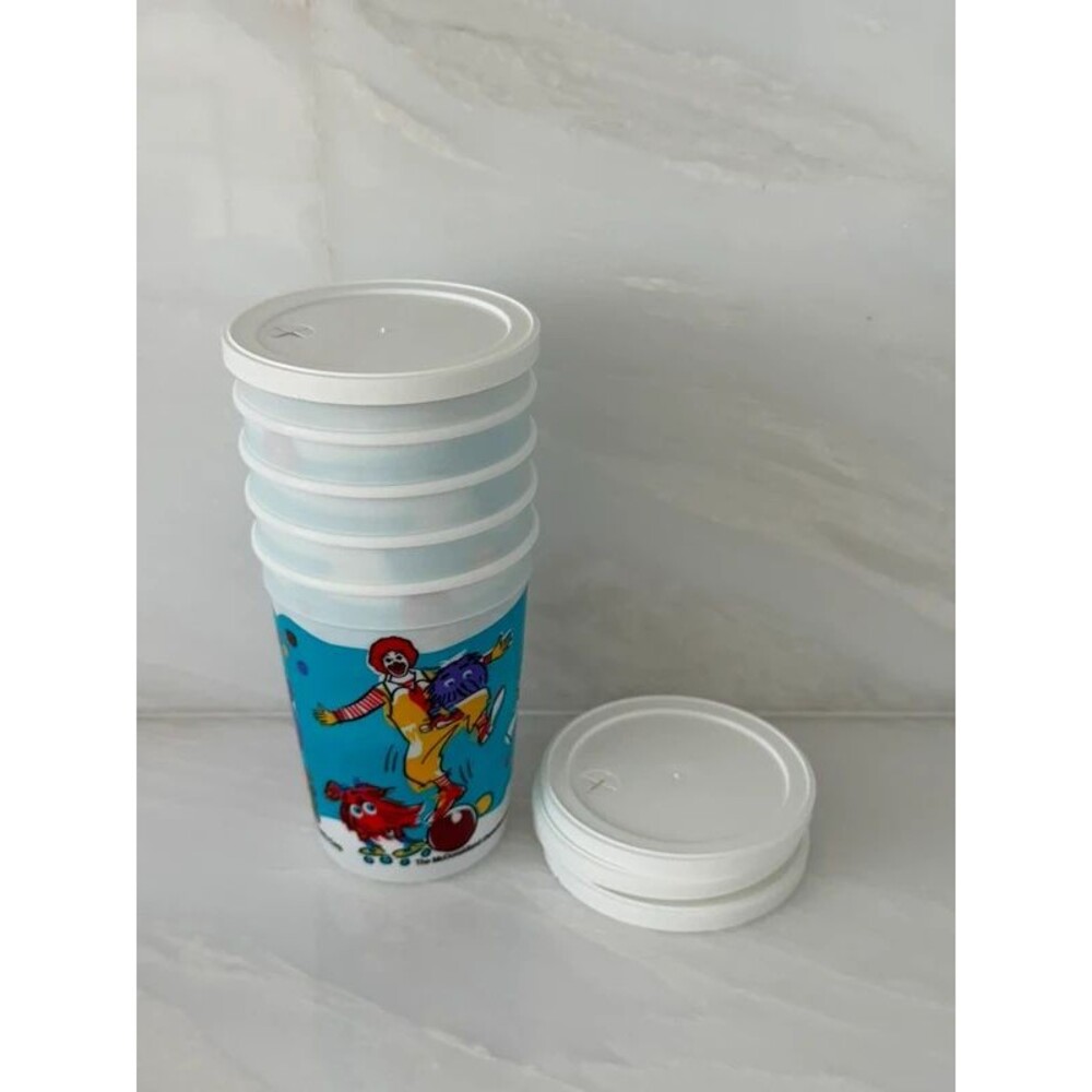 Vintage New McDonalds cups from 1996 set of 5 with lids